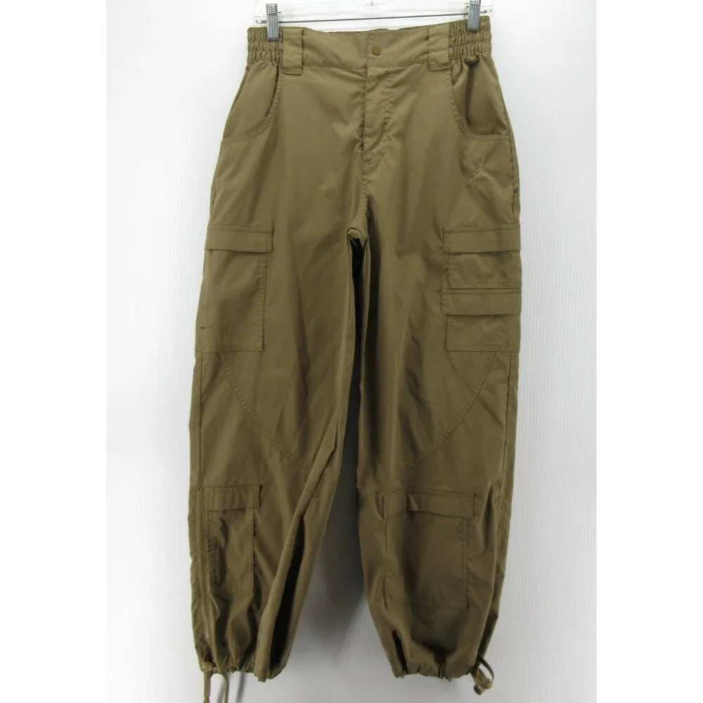 Jordan Pants Small Air Jumpman Flight Cargo Parachute Loose Ankle Zip*